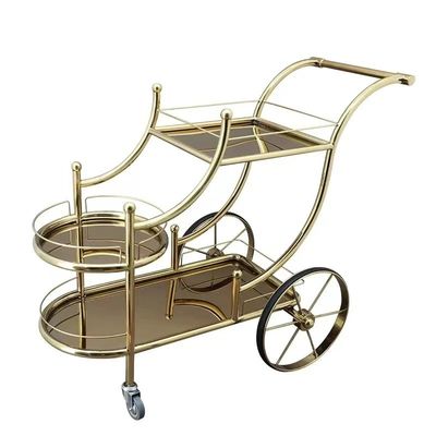 Guter Preis Gewerbliche Bar-Trolley Hotel Restaurant Möbel Metall Veranstaltungsort Mobile Lieferwagen online