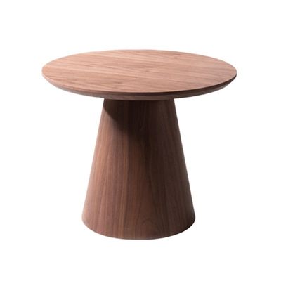 Kreative Walnuss-Kombination rundes Ende Tisch Original Holzkorn Finish niedriges Kaffeetisch