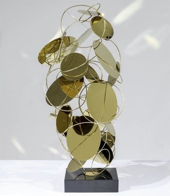 Süße Design Moderne Luxus Edelstahl Rose Gold Boden Skulptur für Dekor
