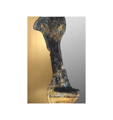 Handgemalte Rost Textur Wandstück 3d Hochlicht Luxus Moderne Innenraummalerei