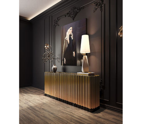 Luxuriöse Holzkonstruktion Lagerung Sideboard Moderne einzigartige Symphonie Design