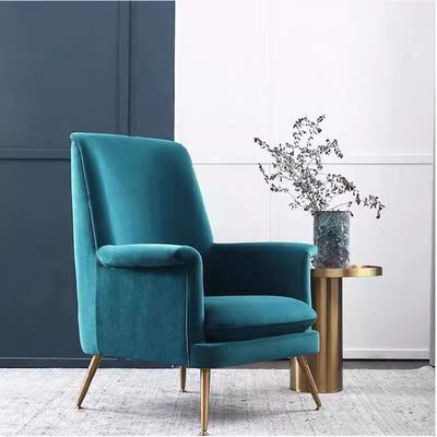 Skandinavische einfache Hotel-Velvet-Einzelsofa