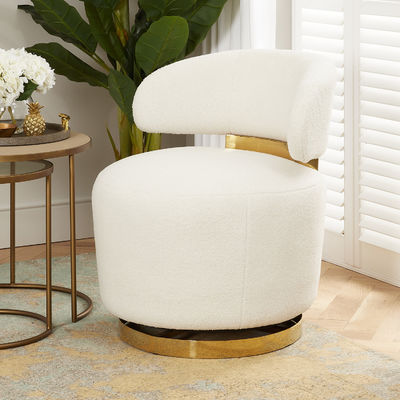 Moderne 5 Sterne Hotelzimmer Schleife Weiß Stoff Material Drehstuhl