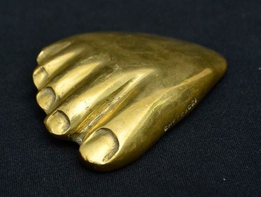 5 Sterne Hotel Nordischer Stil Bronze Fuß Design Luxus Skulptur