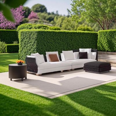 High-End-Hotel Outdoor Moderne einfache Gewebe Sofa Kombination